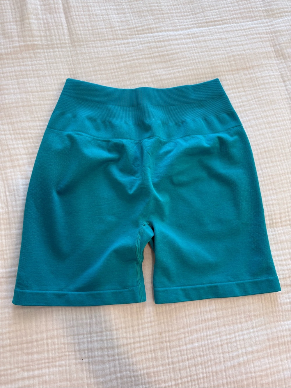 Teal Women’s Bike Shorts with Supportive Waistband